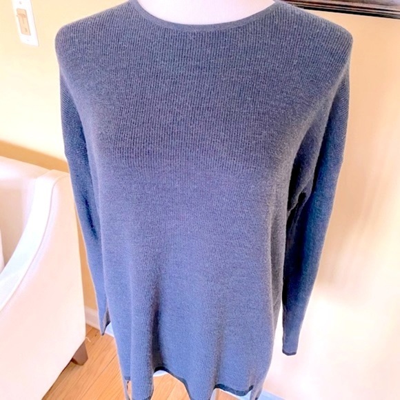 Eileen Fisher Gray Merino Wool Box Top Sweater Women’s Size XS - Picture 5 of 11